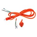 Superior Electric 8.5 Feet 16 AWG STOOW 3 Wire 600 Volt NEMA 5-15P Electric Cord with Eyelets - Orange EC163V6-8.5R